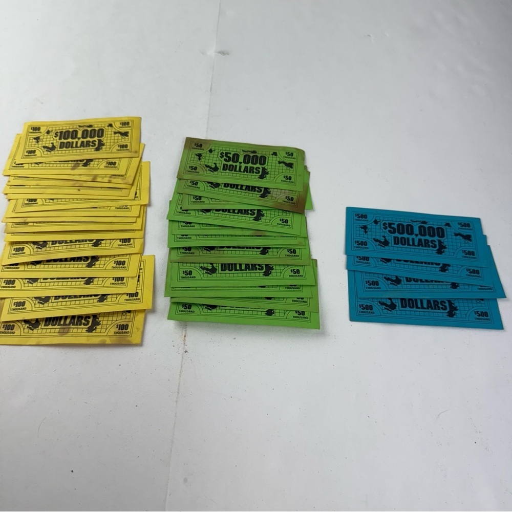 Vintage Lost Treasure Board Game Money ONLY.
